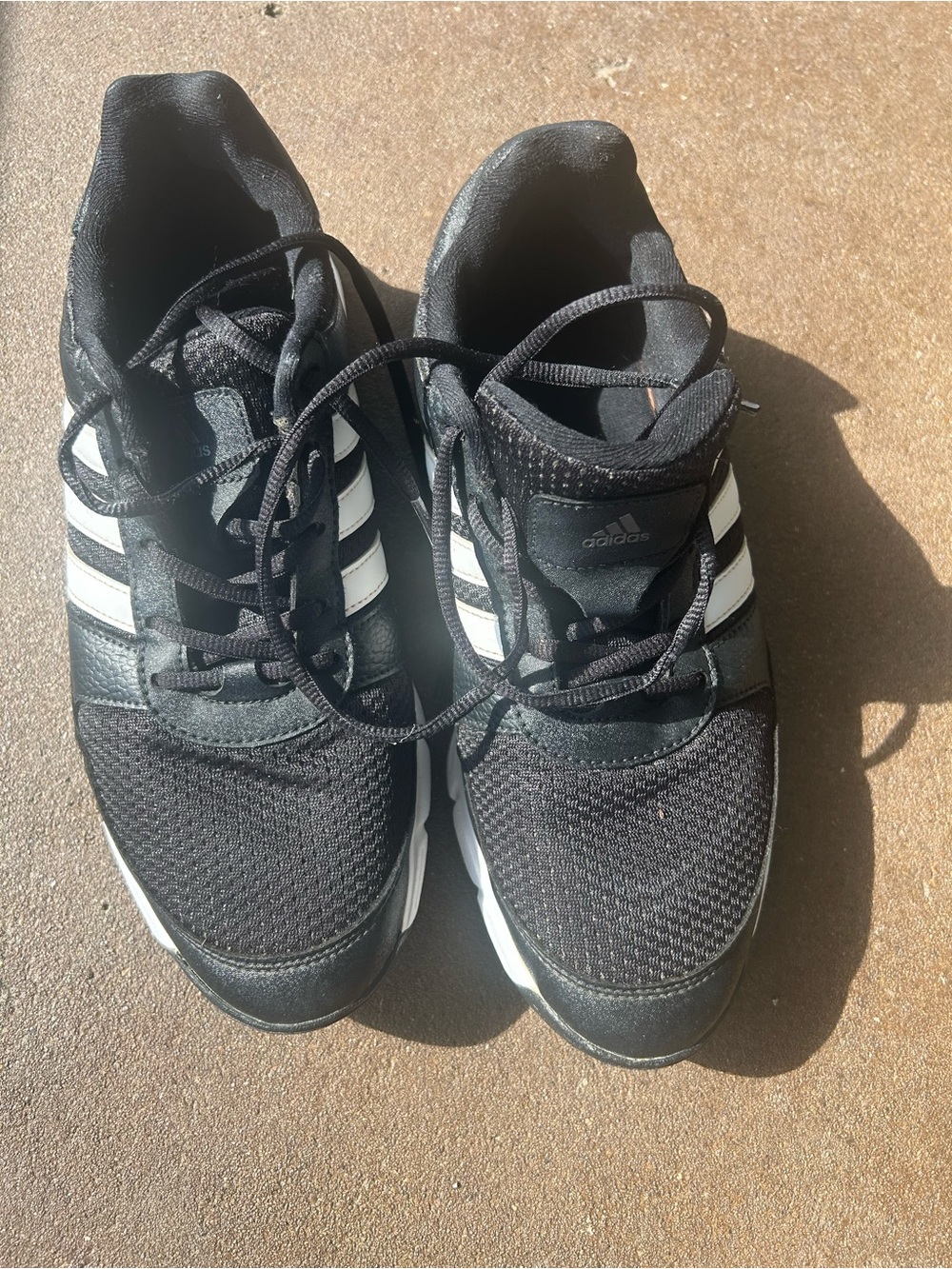 adidas Men’s Black & White Athletic Sneakers